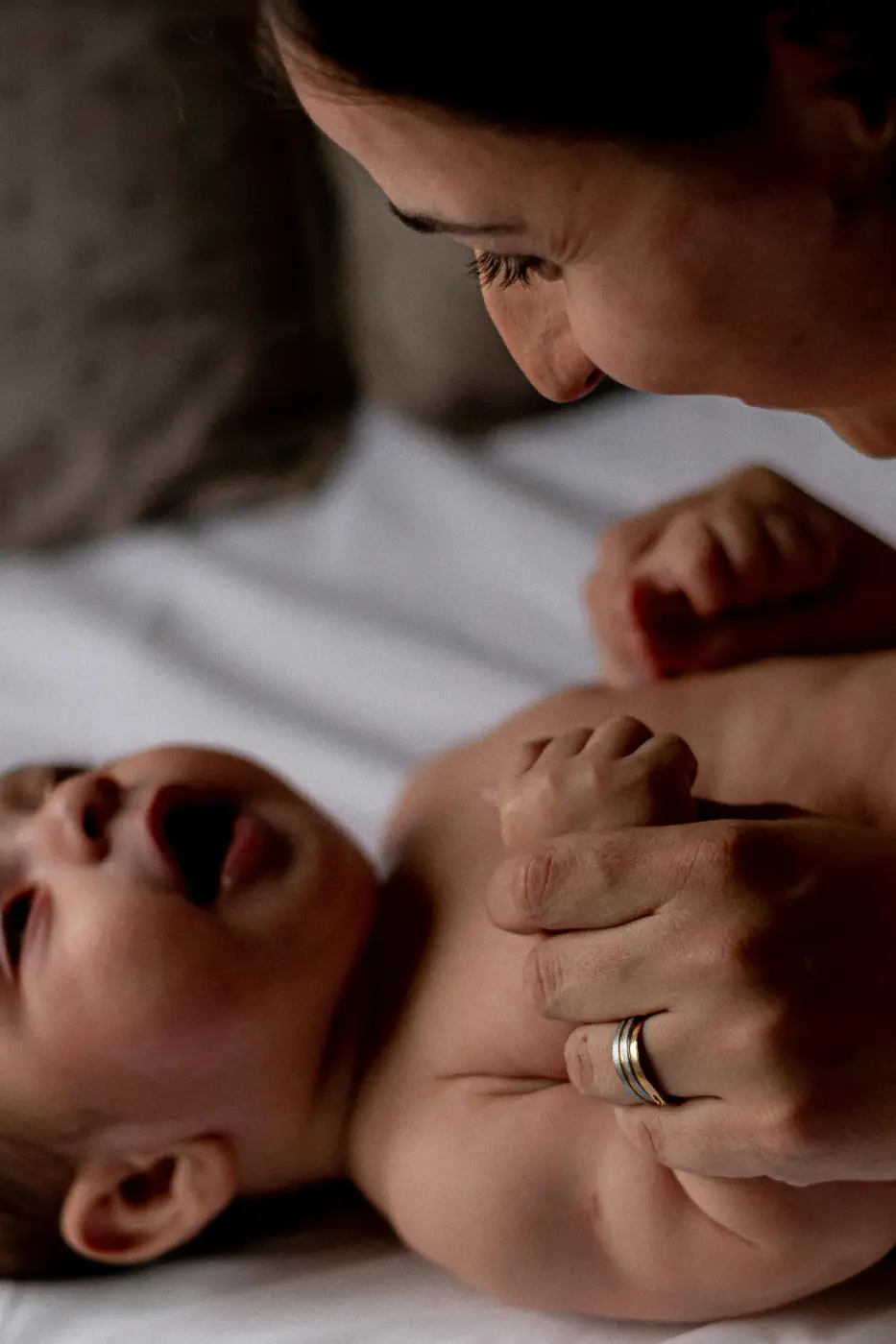 une jeune maman et son bebe